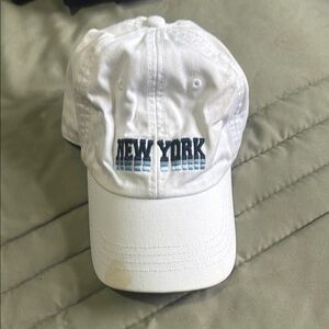 White 'New York' Kids Cap